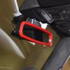 For -2024 Ford Bronco ABS Red Interior Inner Rearview Mirror Trim Ring Cover
