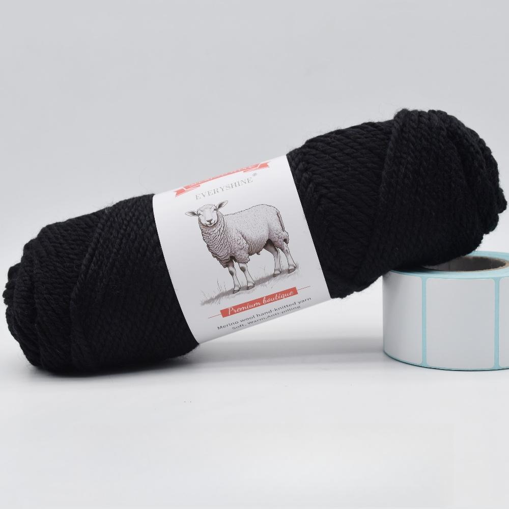3 balenia hrubej priadze z merino vlny (100g/3.53oz Na klbko) – 110m/120yd Viacfarebná mäkká pletacia a háčkovacia priadza na DIY remeslá Teplé ručne vyrobené potreby