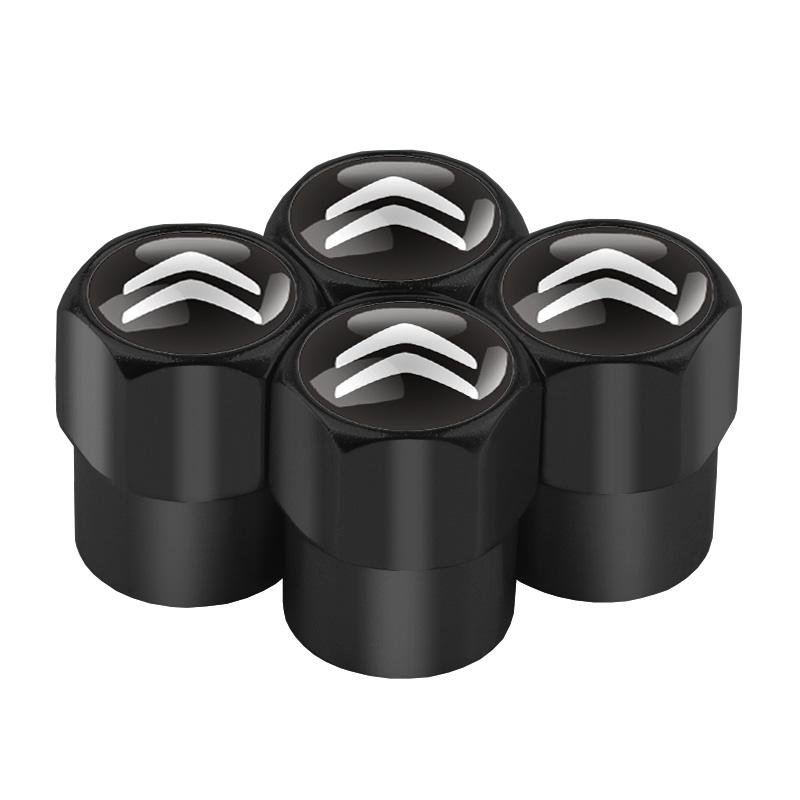 

4pcs Car Styling Metal Car Wheel Tire Valve Air Stem Cap Covers For Citroen C4 Picasso Xsara C5 Aircross Cactus C1 C2 C3 C6 C8