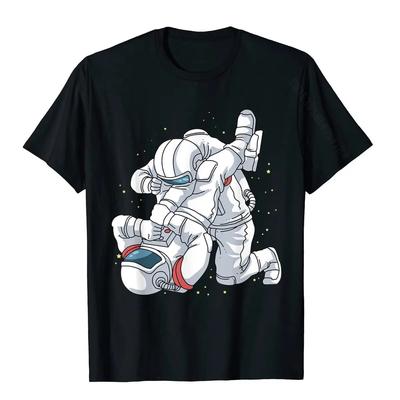 Jiu Jitsu Shirts Astronaut BJJ MMA Unisexs Brazilian Jujitsu TShirt Women Unisex Casual Loose Tops Oversized T Shirt Ropa Hombre