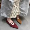 Pointed Toe Spring/autumn Flats Mixed Colors Buckle Strap Shoes Female 2024 High Quality Concise Casual Flats Sapatos Baixos