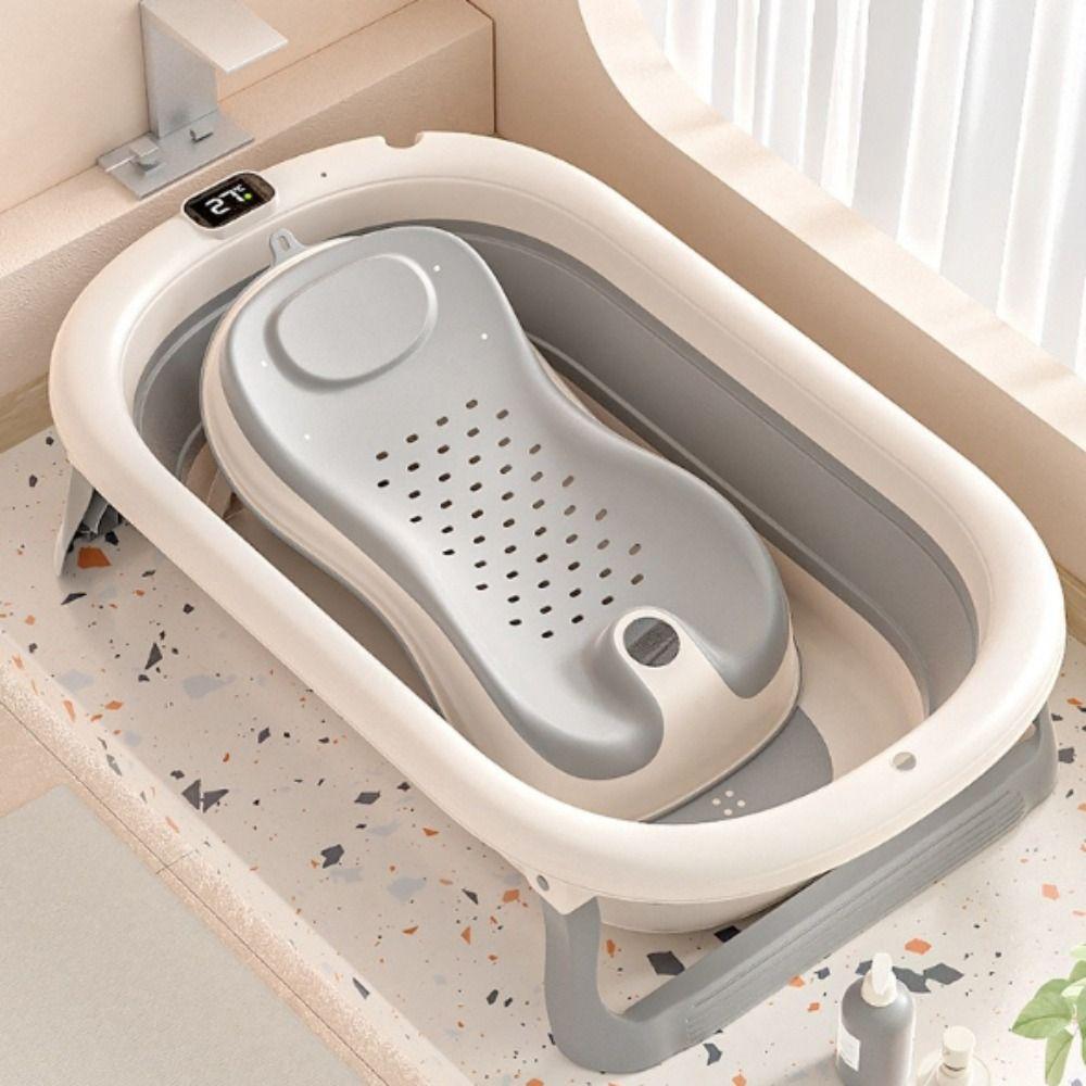 Large Smart Baby Bathtub Digital Temperature Sensitive Newborn Bath Tub Baby Bath Tub Household