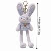 Creative Design Plush Rabbit Pendant 30cm Size Ear Pulling Rabbit  Christmas Gift