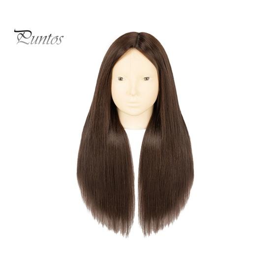 Mannequinkopf mit Echthaar Friseur Flechten Haarstyling Trainingspuppe Kosmetologie Puppenkopf Braun Golden Lange Haare Friseur Make-up