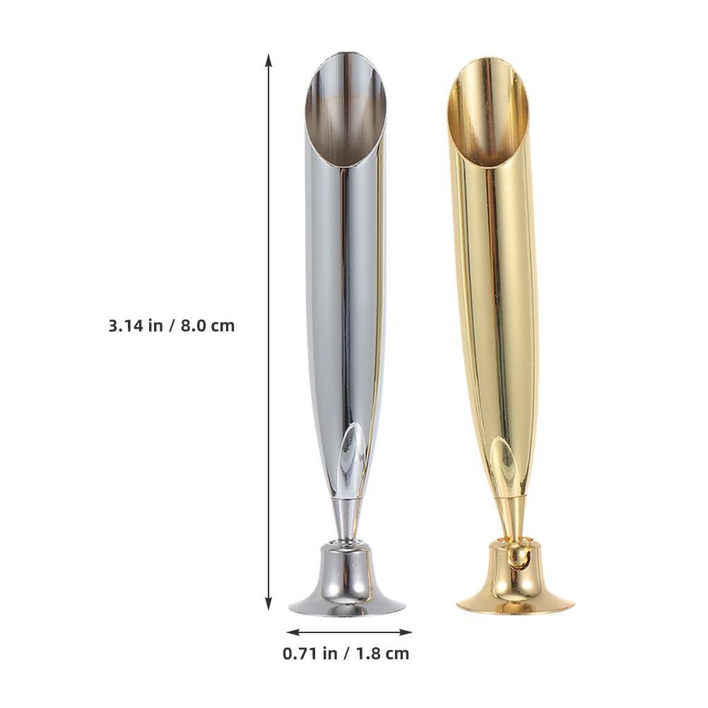 2 Pcs Pen Base Fountain Holder Creative Stand Single for Desk Home Signature Students