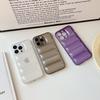 iPhone 13 Down Jacket Material Phone Case for 14 Pro Max & 12. Anti-Fall Cross-Border Soft Shell.