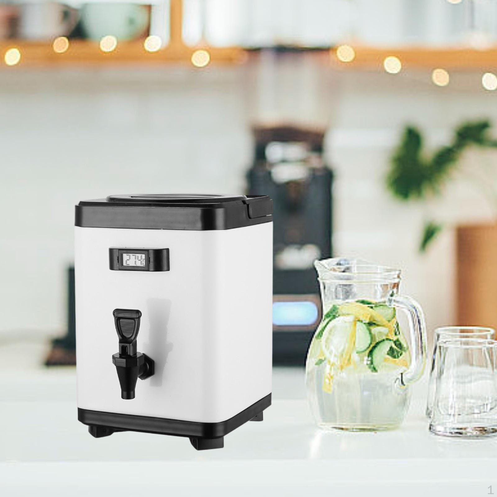 

Диспенсер для напитков и холодных напитков с ведром для молока, изолированным контейнером для супа, барбекю 6L