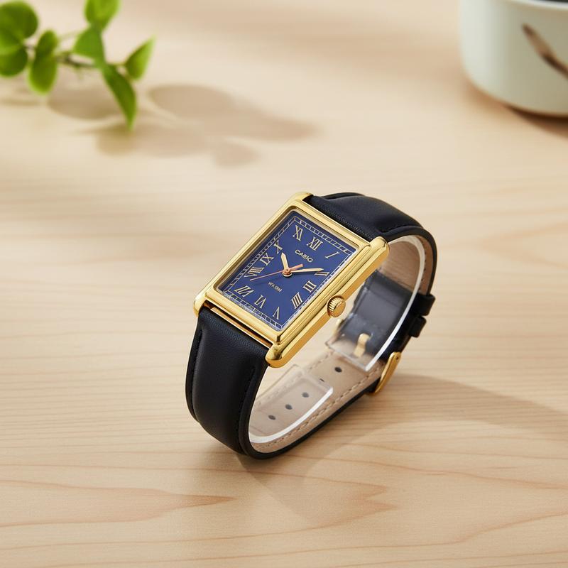 

CASIO LTP-B series 50 meters waterproof Quartz leather strap women s watch blue dial LTP-B165GL-2BV синий
