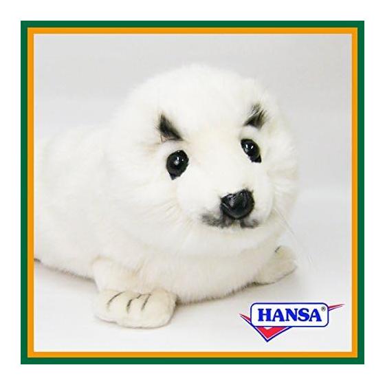 HANSA stuffed toy 3766 white seal 35 SEAL WHITE