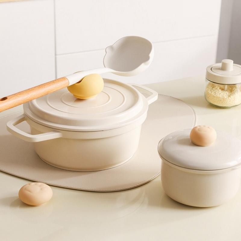 Silicone Pot Lid Knob Covers Anti-Scalding  Pot Lid Cover Reusable Kitchen Gadgets Portable Hand Protector For Daily Use