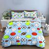 Sports Ball Pattern Set Multiple Sizes Kid'S And Adults' Bedroom Exquisite 3Pc Bedding Set, Gift