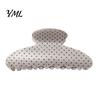 Matte Shark Clips for Thick Hair Polka Dot Claw Clip Women, Lightweight Acrylic Non-Slip Jaw Clip, Half Tied Hairstyles Elegant Strong Hold