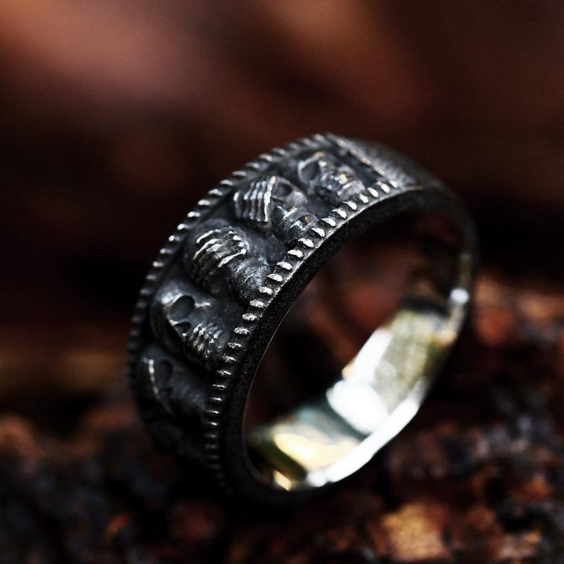 2026 Jewelry Simple Style Men s Ring, Non-mainstream Hipster Wide Ring us number 7