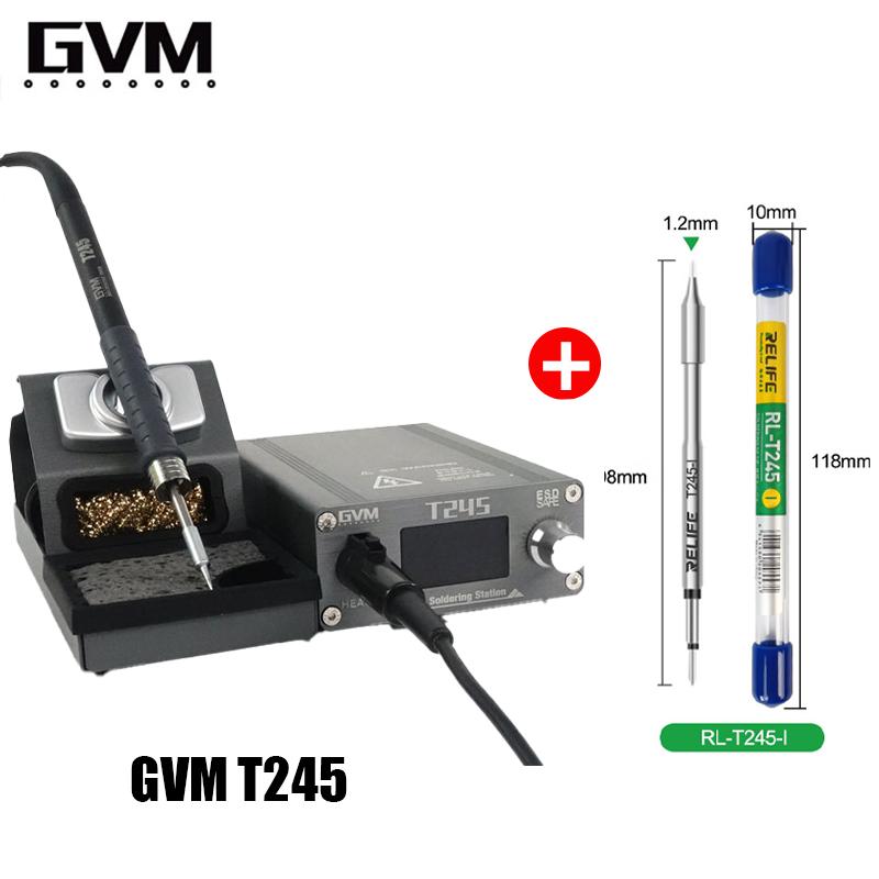 GVM T245 Soldering Station Warming Automatic Sleep 2S Mobile Phone Repair Constant Temperature 130W Soldering Station