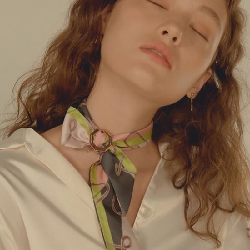 Saint Luxure Rhythm Twilly Bag Scarf SL19FSTLM