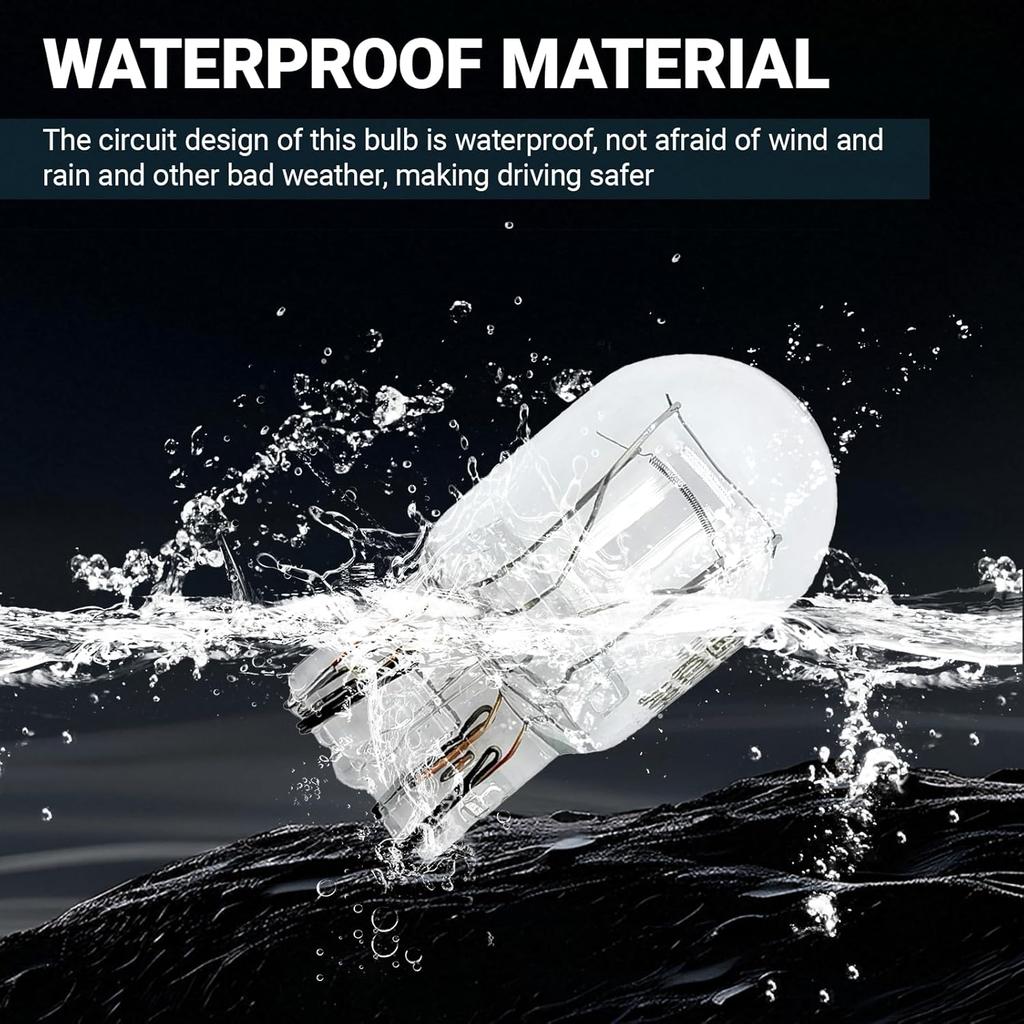 10 PCS Car T20 1891/7443 Brake Bulb, Waterproof Lamp Housing Double Filament Bulb, Miniature Light Reverse, Parking, Tail Light, Plug And Play,