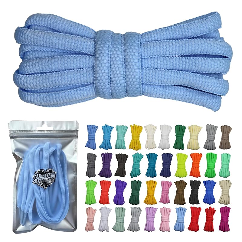 

[HOOKEDON High performance Kicks] овальные шнурки Ширина шнурка 9 мм 40 цветов 100 см 120 см 130 см 140 см 160 см шнурок шнурки для ботинок круглая веревка эллипс