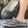 2025New large-sized fashionable thick-soled slippers for men and women, casual sports men's shoes, breathable wading beach shoes