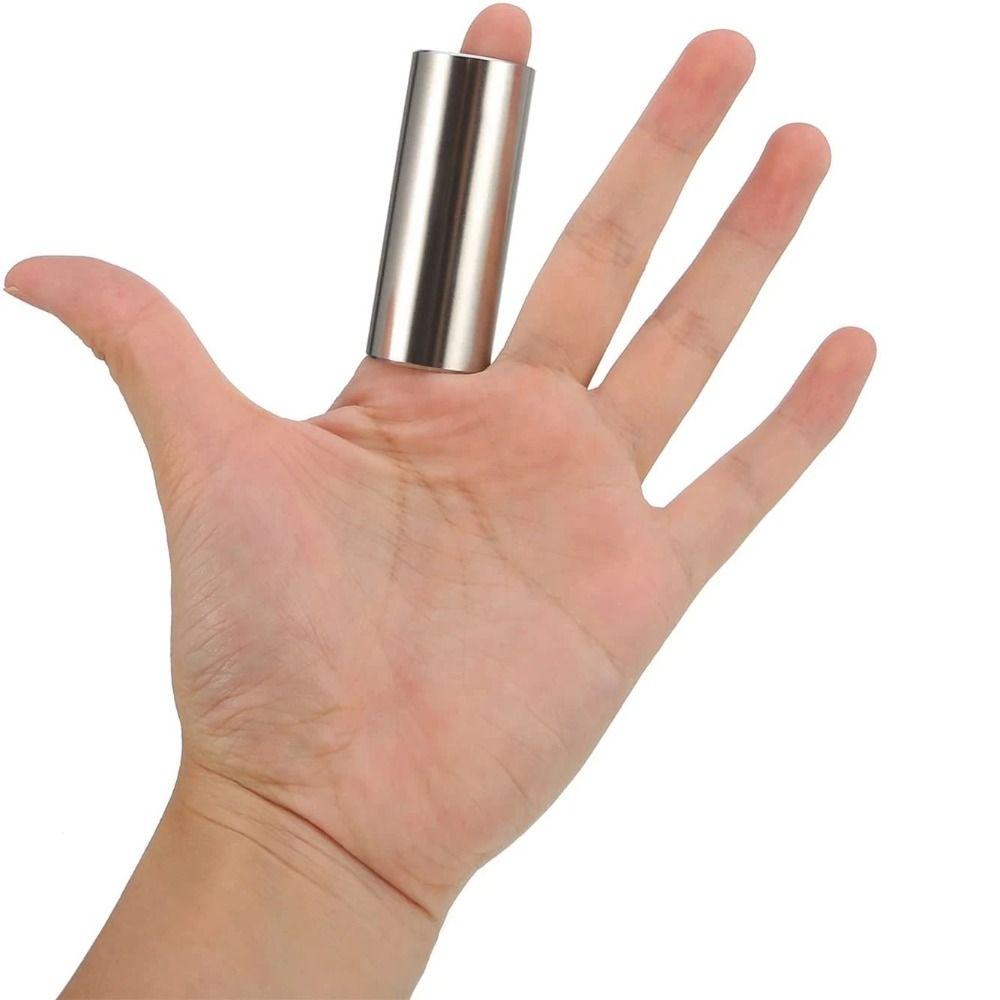 2 pezzi 60 mm lunghezza chitarra slide bar set di cursori per dita chitarra in vetro plettro tubo per principianti