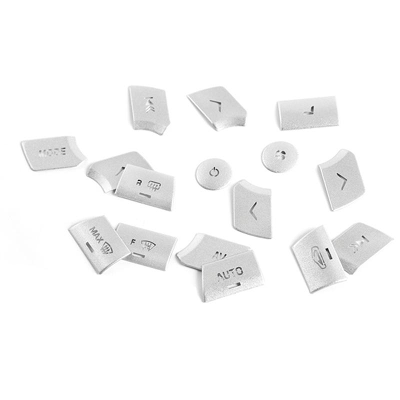 För Jaguar XF 2012-2015 Bilinredning Central Control Multimedia Luftkonditioneringsknapp Klistermärke Hög Matchning