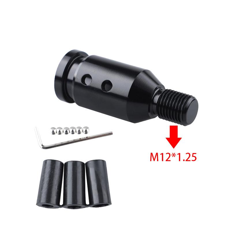 Universal Car Auto Aluminum Gear Shift Knob Adapter For Non Threaded Shifters