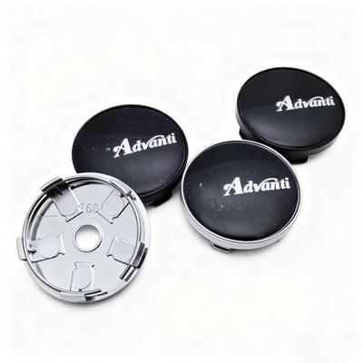 4pcs Advanti Racing Logo Emblem Car Wheel Center Caps O.D 60MM Clips 56MM Wheels Hub Dust Cap Rim Hubcaps Cover Car Accessories