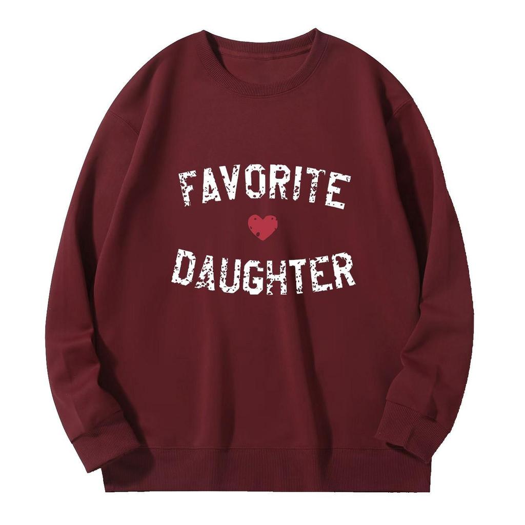 "Life is Better with My Boys" Cotton Long-Sleeve Trendy Hoodie