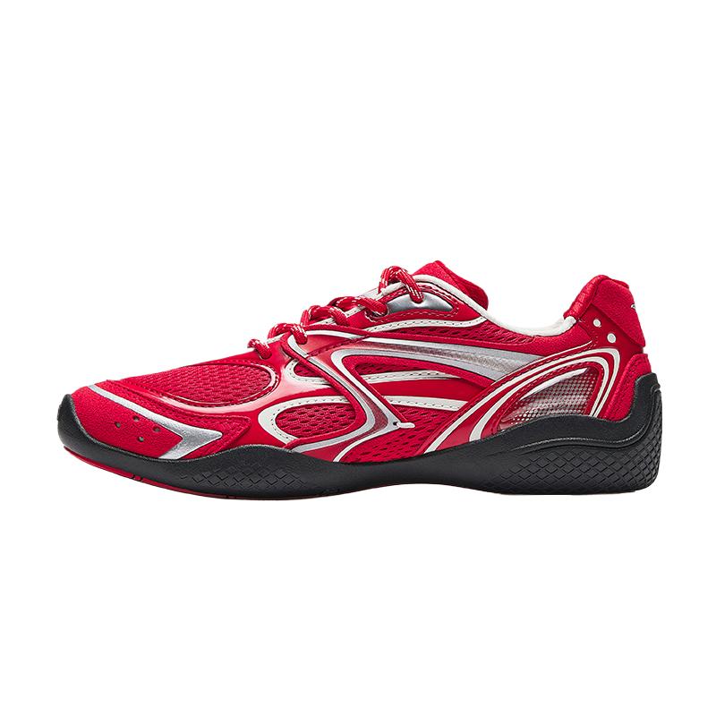 Anta Keli MT Color Block Comfortable Lightweight Durable Low Top Casual Shoes Women sneakers Red Silver 122638884-1 35.5