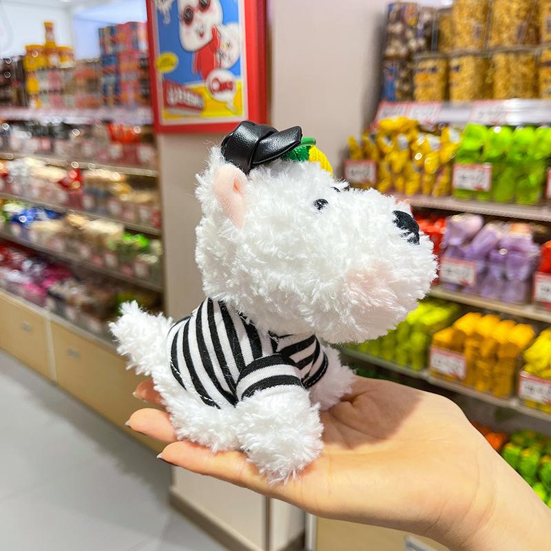 Cute Cute West Highland Puppy Pendant Plush Toy Doll Cartoon Schoolbag Hanging Ornament Keychain Doll