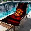 Football United F.C Print Beach Towel, Versatile Lightweight Absorbent Beach Towel for Pool Surf Yoga Bathroom, Perfect Birthday Holiday Gift