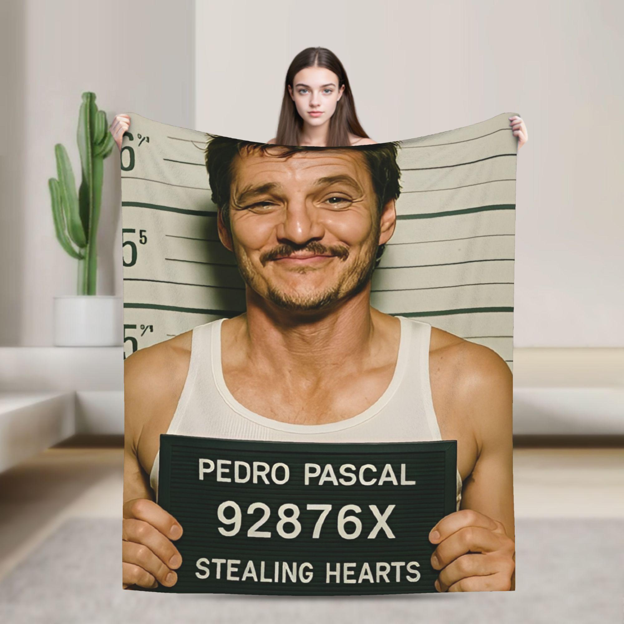 

Warm Blanket Picnic Pedro pascal jesus Throw Blanket Flannel Bedspread For Couch Chair Sofa Bed Print Sofa Bed Cover 75x90cm
