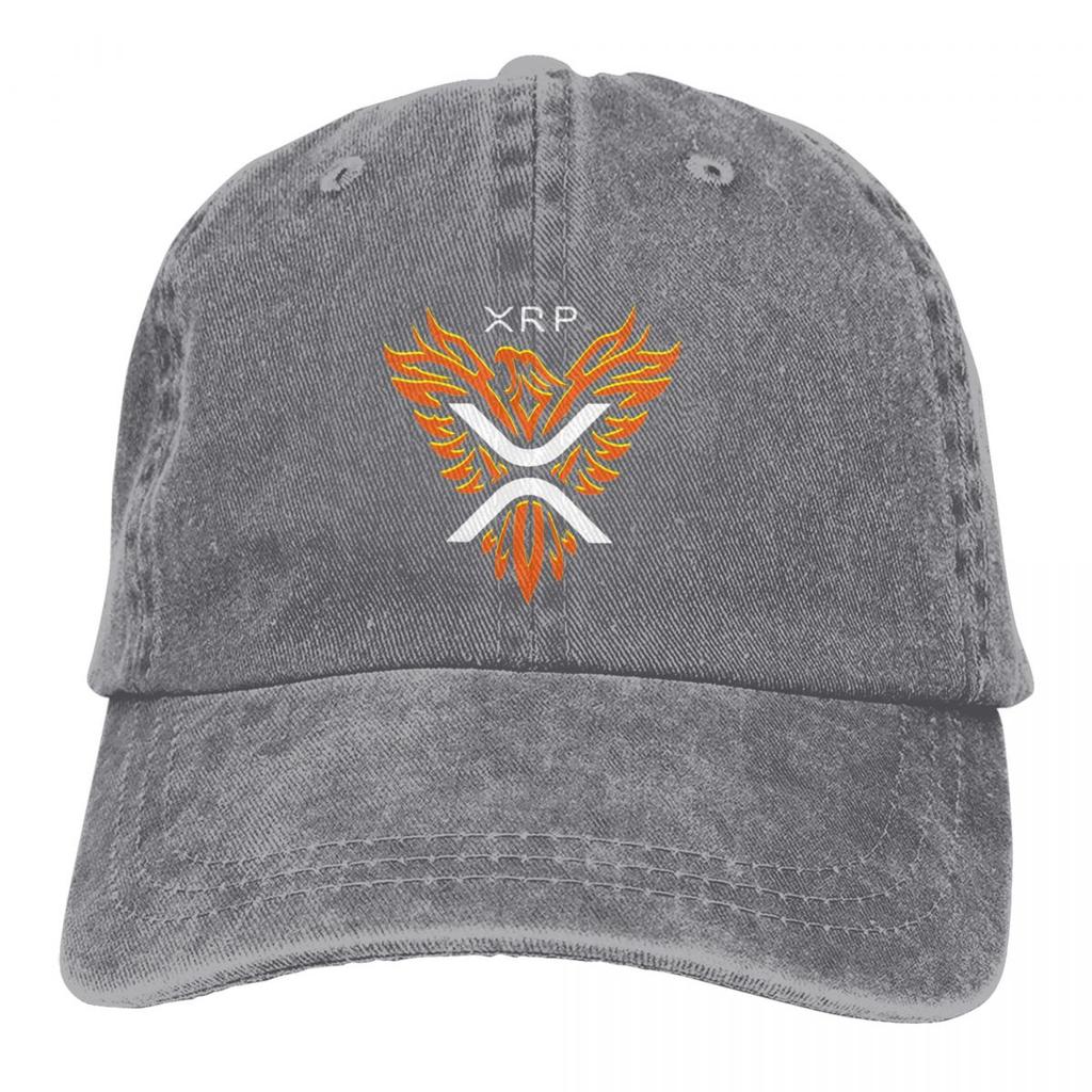 Cryptocurrency Multicolor Hat Peaked Women's Cap PHOENIX FIRE XRP Personalized Visor Protection Hats