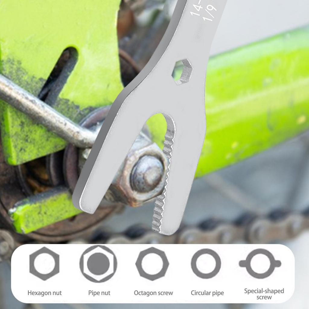 Torx Wrench Double Ended Multifunctional Wrench 6-25mm/3-17mm Self-Tightening Wrench Adjustable Glasses Wrench Tool