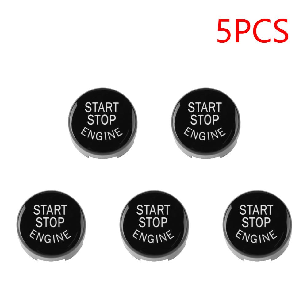 5/10PCS ABS Switch Button Cover Car Engine START Button Replace Cover with Tools For BMW F01/F10/F12/F15/F16/F25