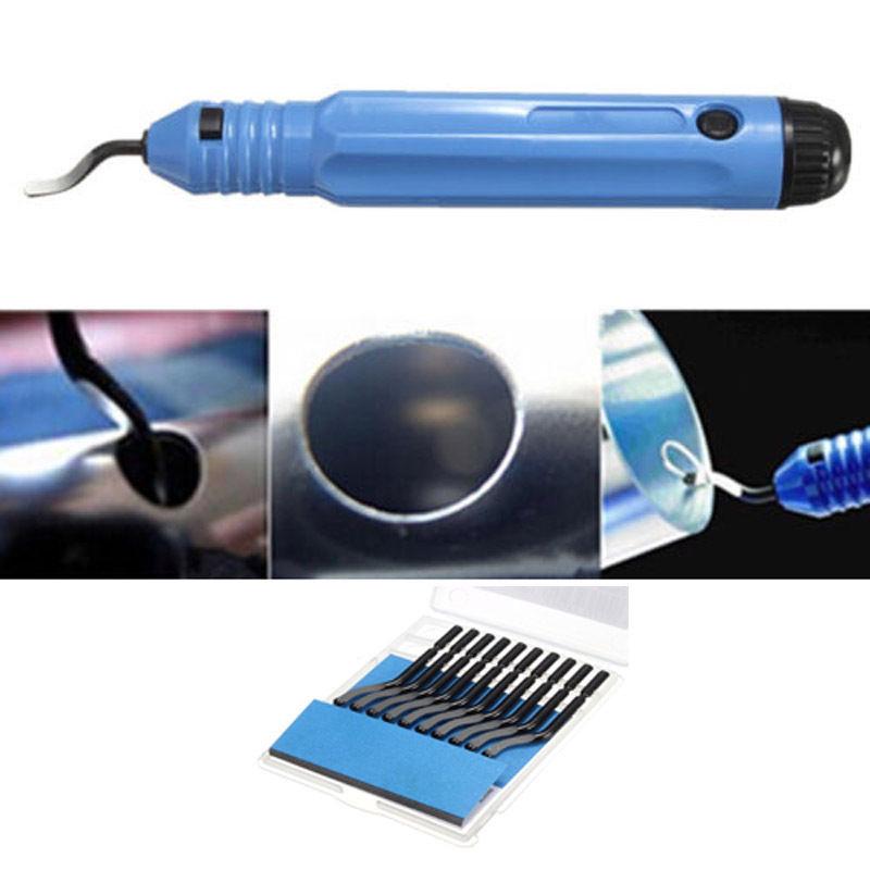 Burr Cutter Trimming Blades Scraper Deburring Tool NB1100 Burr Handle With 10 BS1010 Blades Remover Hand Tool For Wood Plastic