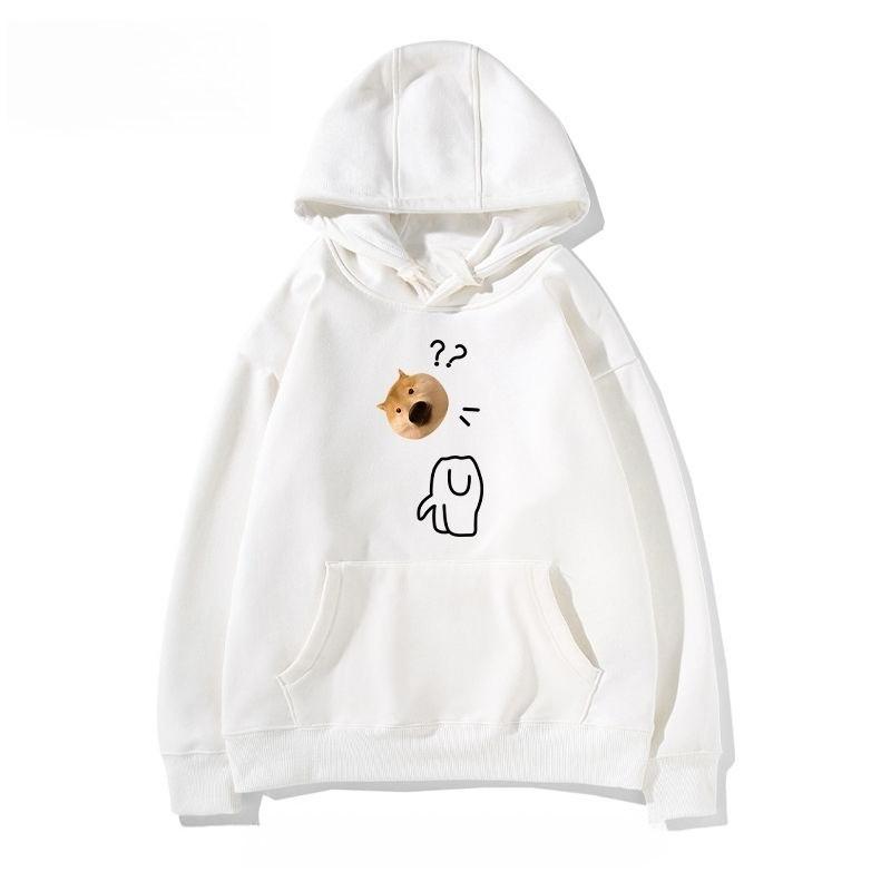 Halloween Fragezeichen Hund Fliegender Tritt Katze Niedlicher Druck Herbst Neu Unisex Mode Warm Locker Plus Sport Kapuzenjacke