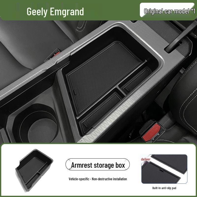 Center Console Armrest Storage Box for 25 Geely Models: Xingrui, Xingyue L, Boyue L, Emgrand, Niuzai, Binyue L.