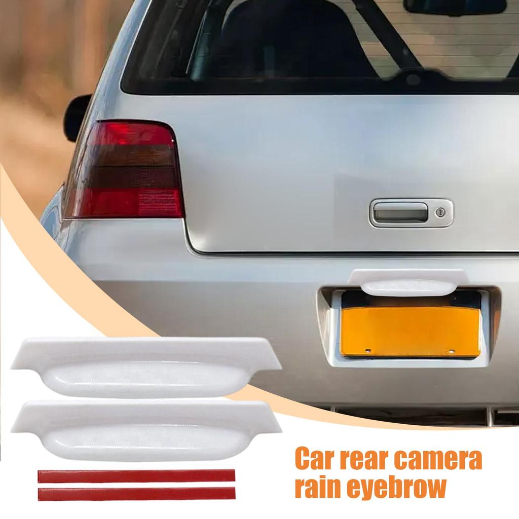 Rear View Backup Camera Cover Car Modification Vehicles Rear Camera Shield 2 Pieces Protective Automotive Exterior Accessories