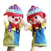 Simulations-Clown-Handpuppe, weiches Plüschtier aus PP-Baumwolle, ideal zum Geschichtenerzählen und für Aktivitäten im Vorschulunterricht.
