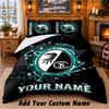 SC Freiburg FC Pattern Bedding 3Pcs Set Custom Name, Bed Sheet And Pillowcases For Home Bedroom