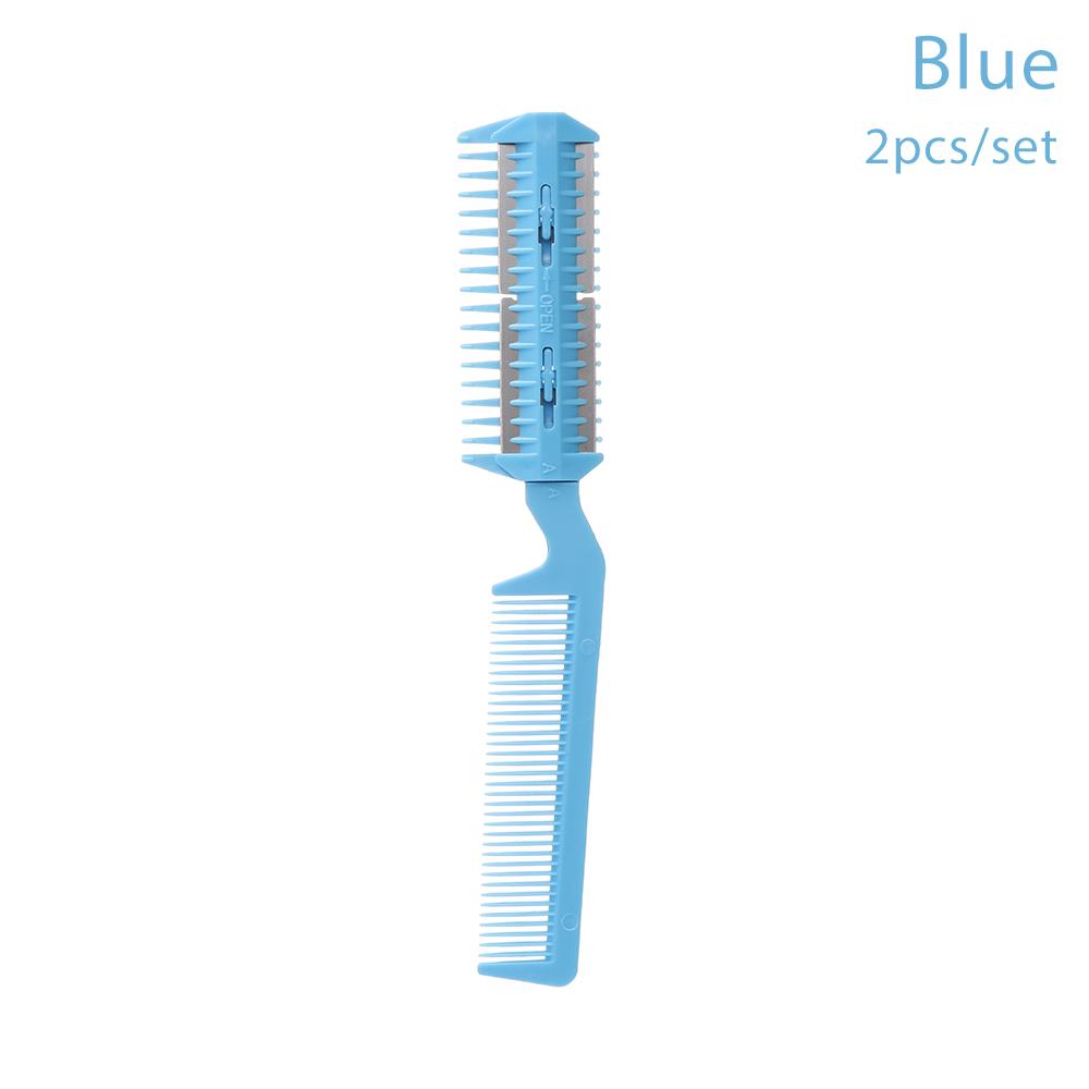 Plastic Durable Hairdressing Tool Fur Cleaner Disassembled Cut Thinning Cat Brush Pet Hair Trimming Grooming Comb Dog Scissor