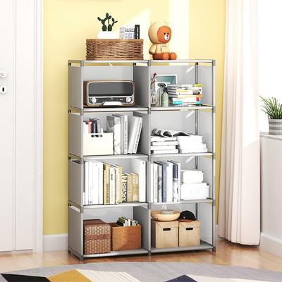 Floor Standing Bookshelf Multi-storey Metal Simple Storage Racks High-capacity Economic Type Modern Simple Household Organizer
