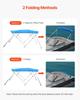 4 Bow Boat Bimini Tops 96"Lx(85"-90")W X 54"H Awning Canopy Pacific Blue