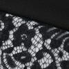 Ladies Casual Color Round Neck Stitching Pullover Lace Side Long Sleeves