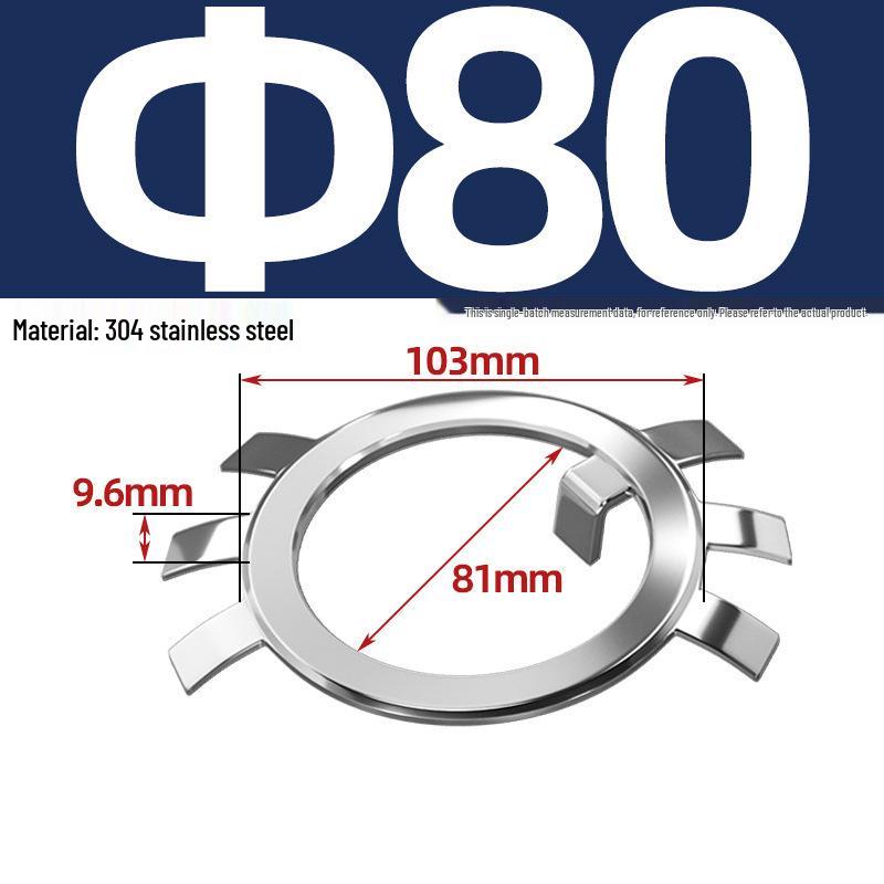 65MN Manganese 304 Stainless Steel Six-Claw Anti-Loosening Lock Nut Washer