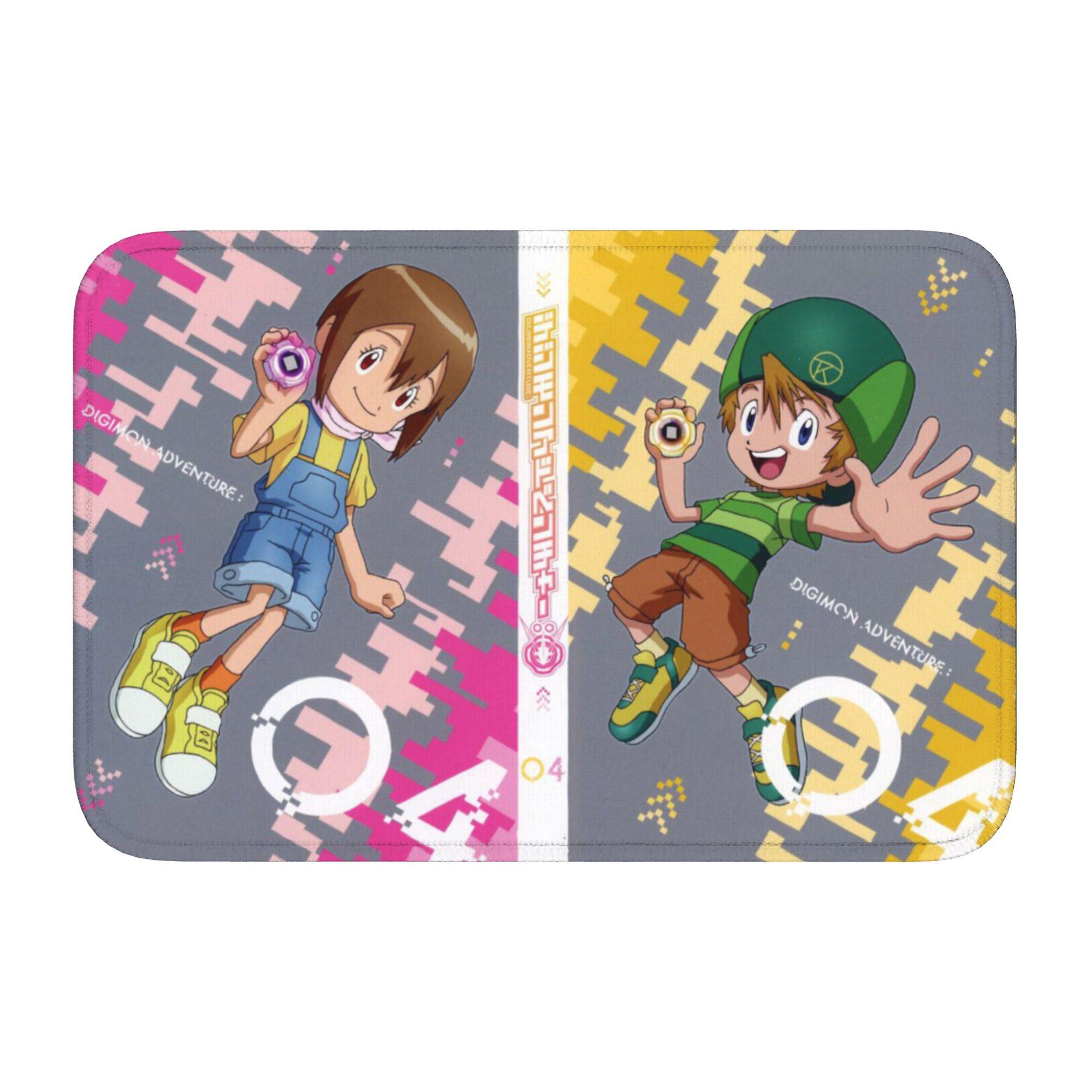 

Custom Digimones Adventure Anime Doormat Non-Slip Entrance Welcome Kitchen Bath Floor Door Mat Toilet Living Room Carpet Rug 60cm x 90cm