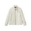 Warm Comfortable Lightweight Fashionable Zipper Solid Color Knit Sweater Women Tops White F11W111503F-NV