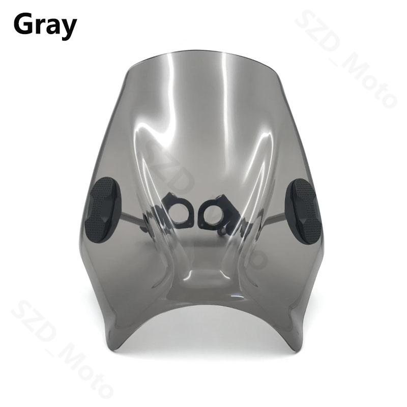 

Motorcycle Windshield Windscreen For Triumph Speed 400 Speed400 Scrambler 400 X 400X Scrambler400X Wind Deflectors Viser Visor серый