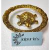 Jaipuria's Metal Tortoise Showpiece for Home Decor Fenshui Vastu Tortoise with Glass Plate for Office, Home, Gift Items Good Luck Showpiece