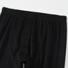 Men's Autumn/Winter Black Round Neck Comfortable and Versatile Warm Underwear Set Plus Size Sports and Fitness Base Shirt